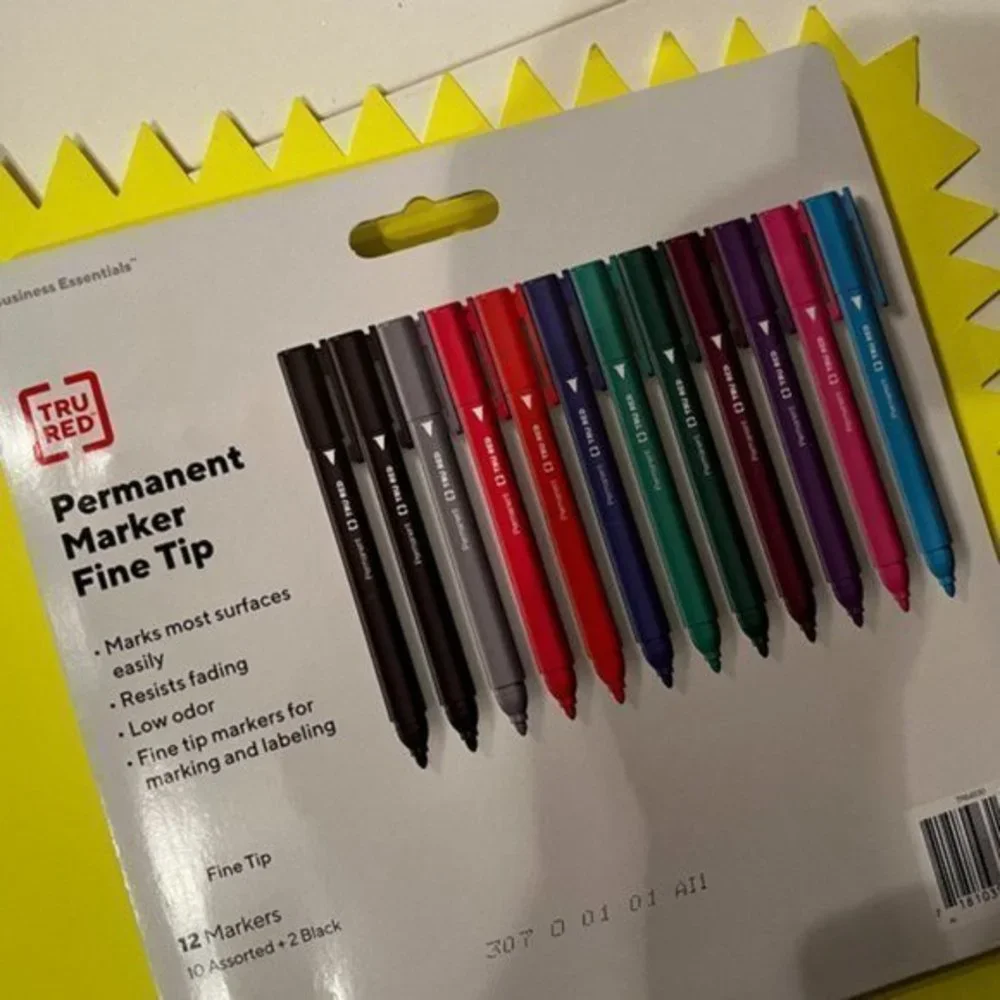 Tru Red / Staples permanent markers